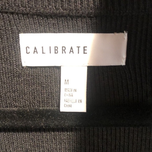 Mens Calibrate black ribbed cotton modal zip front sweater M - Picture 3 of 7